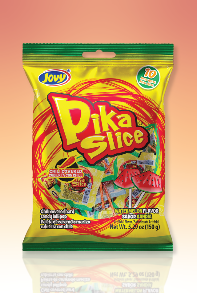 Pika Slice Chili Watermelon Lollipops