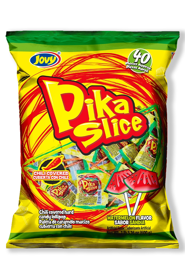 Pika Slice Chili Watermelon Lollipops