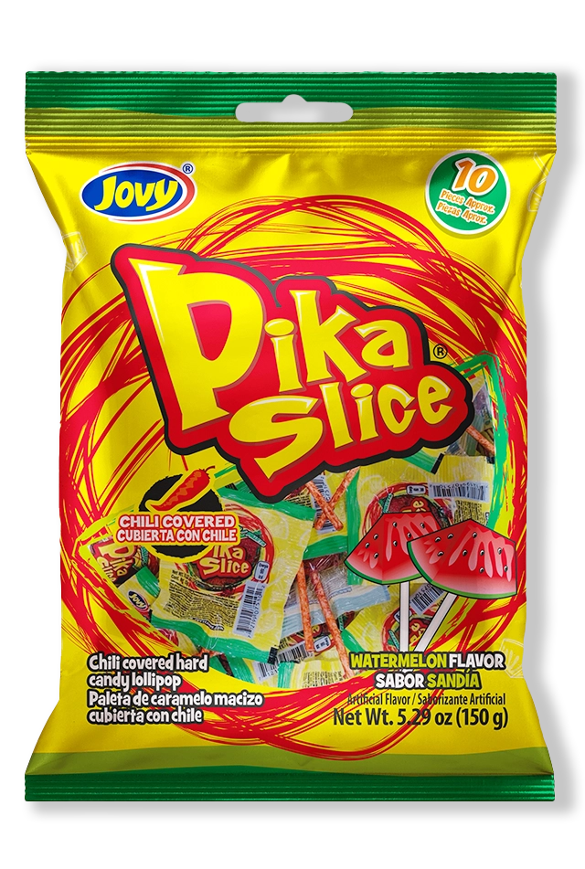 Pika Slice Chili Watermelon Lollipops